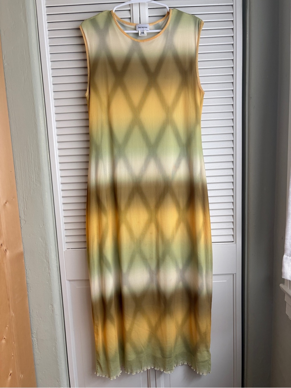 Sleeveless Yellow Ombré Dress